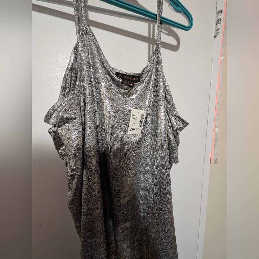 Plus Size metallic shirt 4x